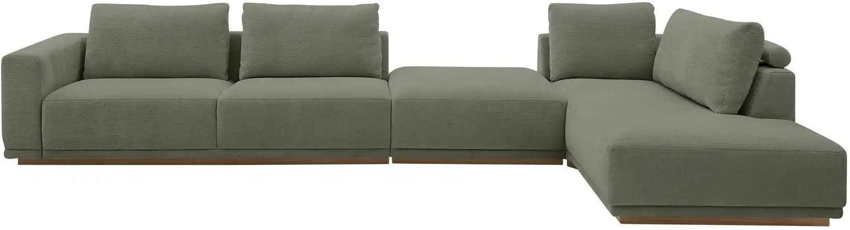 Musterring Ecksofa JustB! PM200 ¦ grün ¦ Maße (cm): B: 395 H: 60 T: 202.0 Polstermöbel > Sofas > Ecksofas - Höffner