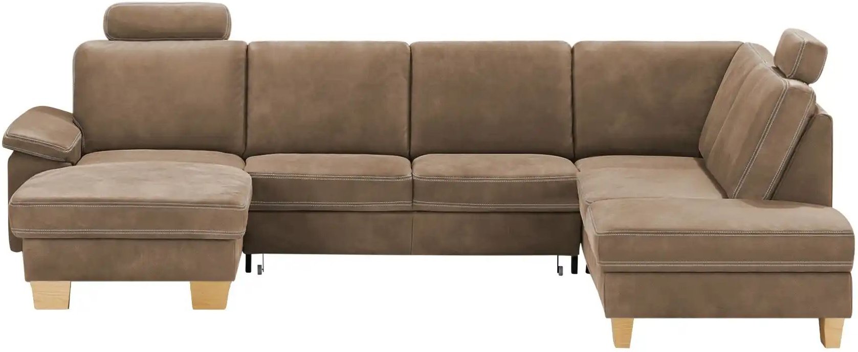 meinSofa Wohnlandschaft Leder Samu ¦ braun ¦ Maße (cm): B: 316 H: 90 T: 235.0 Polstermöbel > Sofas > Wohnlandschaften - ...