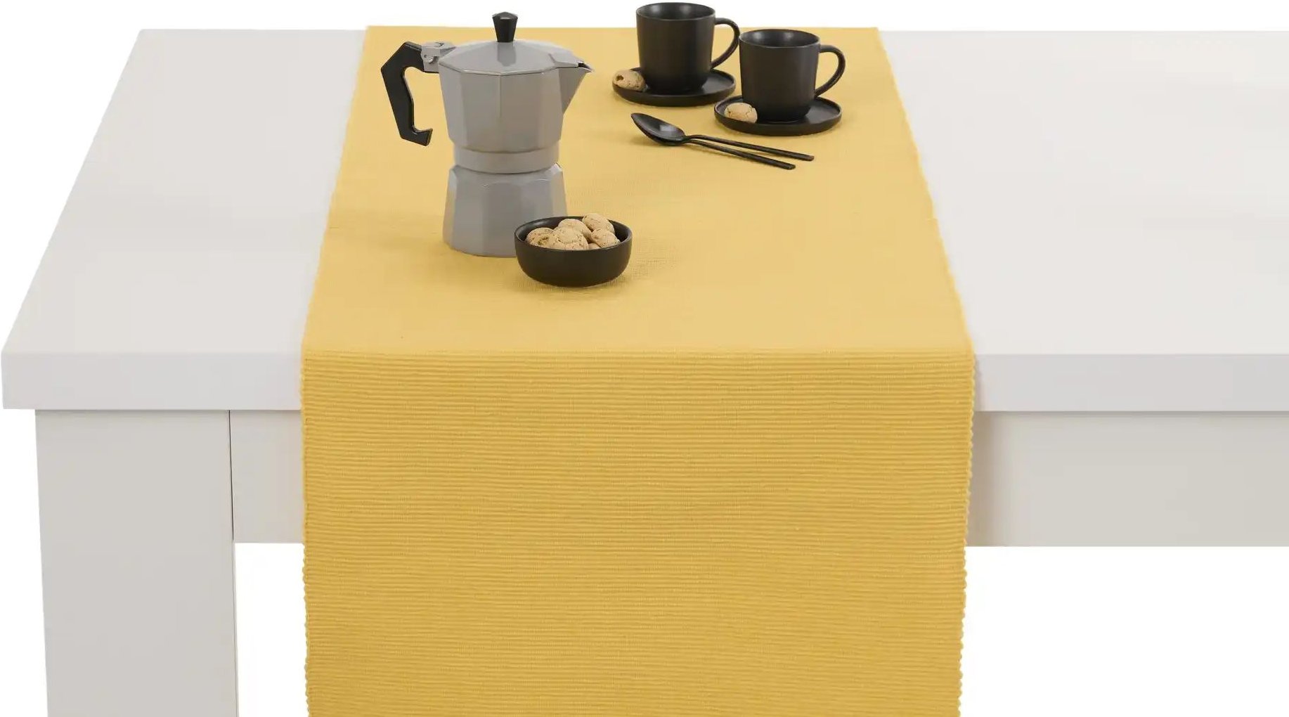 Como Green Tischläufer Bella ¦ gelb ¦ 100% Baumwolle ¦ Maße (cm): B: 40 Tischwäsche & Küchentextilien > Tischläufer - H...