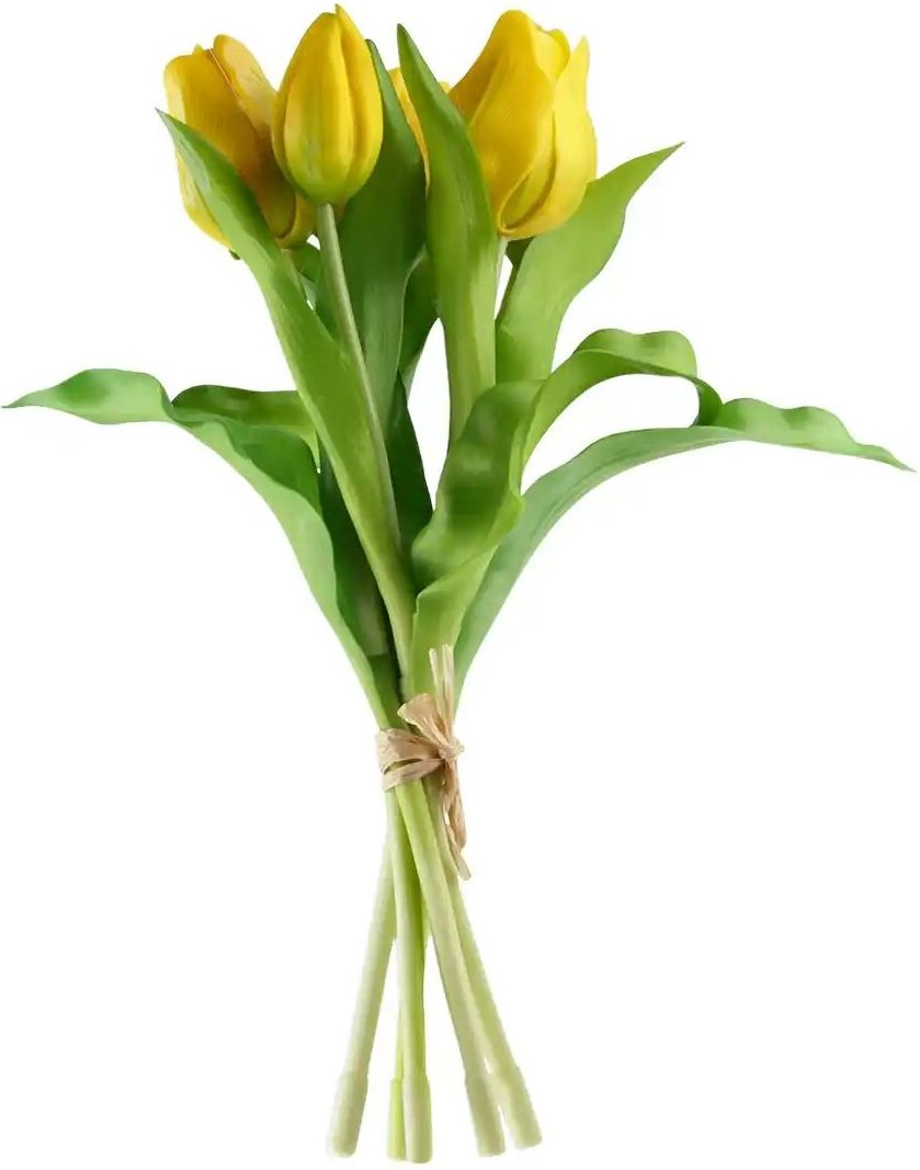 Tulpenbund ¦ gelb ¦ Kunststoff ¦ Maße (cm): H: 28 Accessoires > Kunstblumen - Höffner