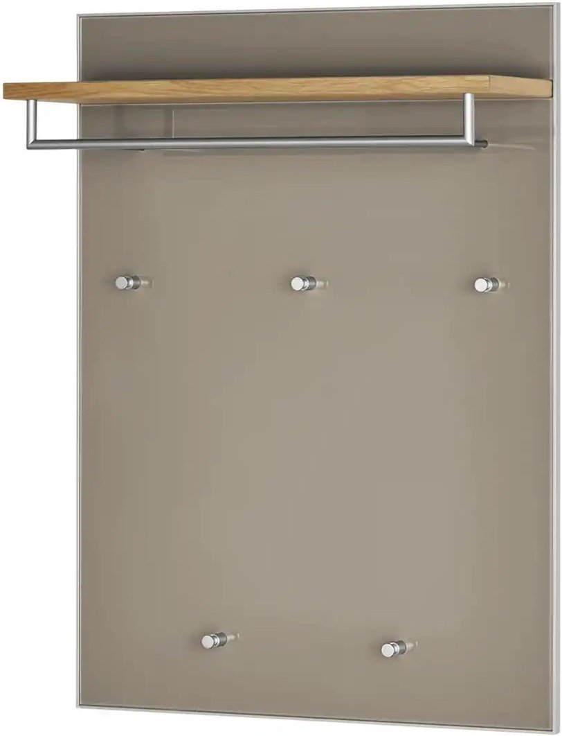 Thumbnail - Garderobenpaneel Duna ¦ beige ¦ Glas,Holzwerkstoff ¦ Maße (cm): B: 80 H: 109 T: 27.0 Garderoben & Kleiderstangen > Wand...