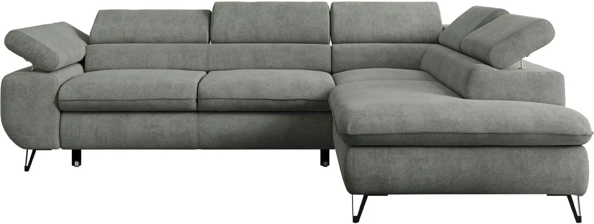 Ecksofa mit Schlaffunktion Peter ¦ grau ¦ Maße (cm): B: 273 H: 76 Polstermöbel > Sofas > Ecksofas - Höffner