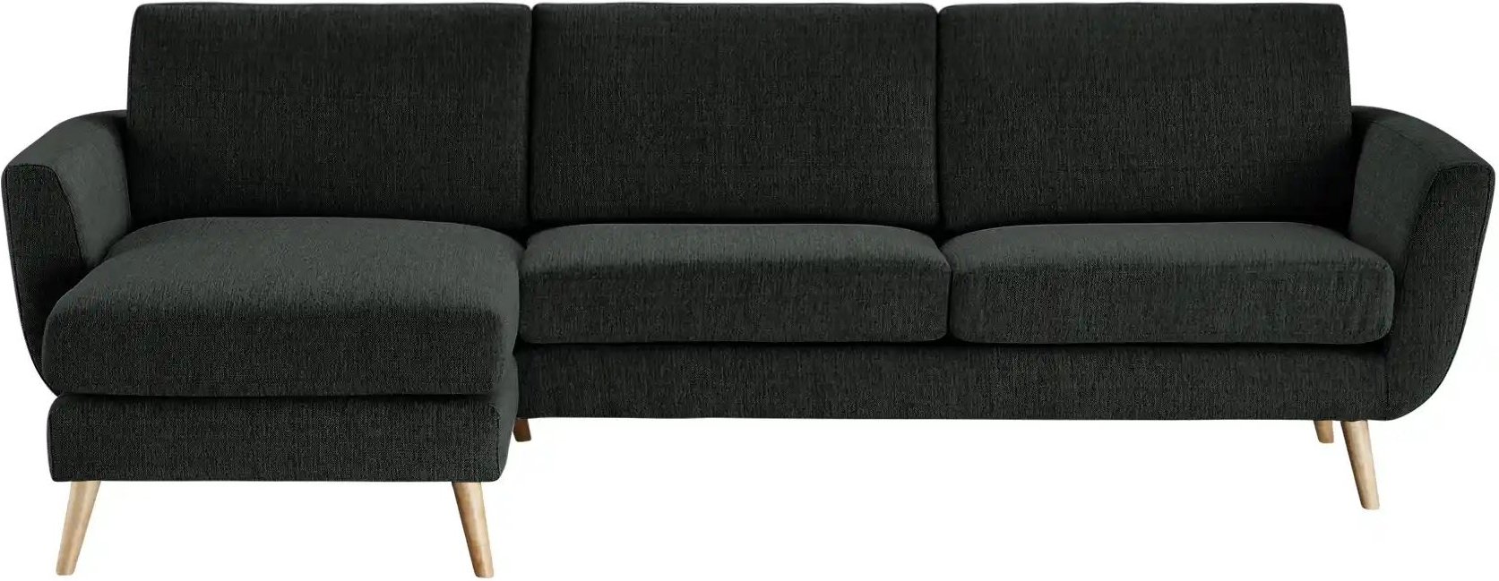 SOHO Ecksofa Smilla ¦ schwarz ¦ Maße (cm): B: 274 H: 85 T: 156.0 Polstermöbel > Sofas > 3-Sitzer - Höffner
