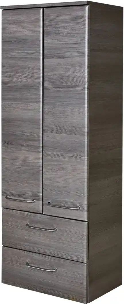 smart Midischrank Onda ¦ grau ¦ Maße (cm): B: 50 H: 136,1 T: 33.0 Schränke > Badschränke > Bad-Midischränke - Höffner