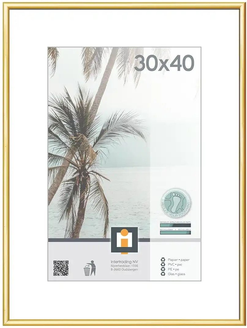 Kunststoffrahmen Kyoto ¦ gold ¦ Kunststoff ¦ Maße (cm): B: 31 H: 41 T: 1.8 Accessoires > Bilderrahmen - Höffner