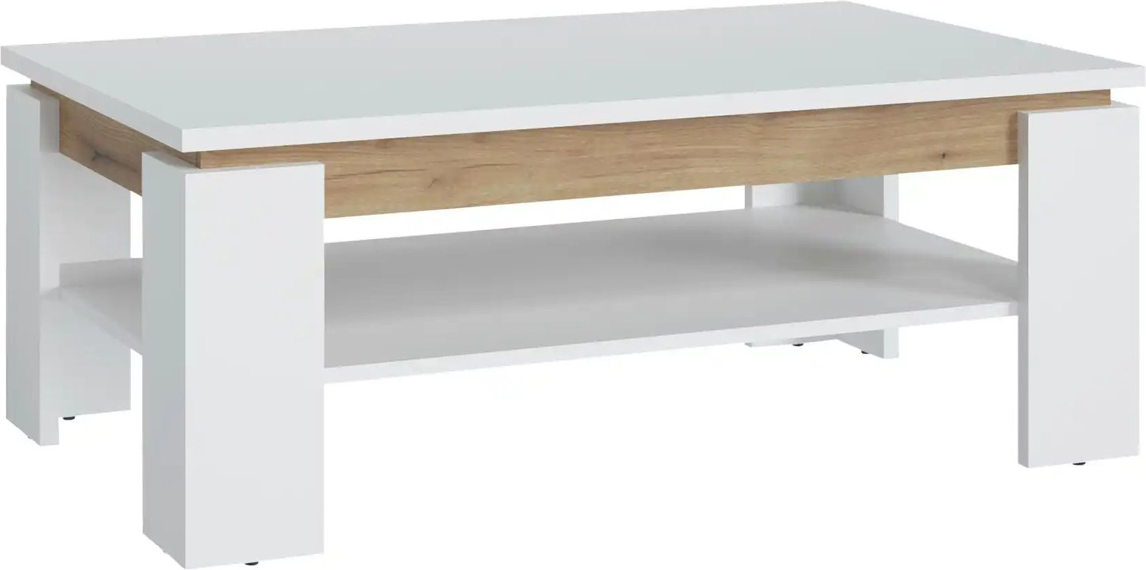 Thumbnail - Couchtisch Caorle ¦ weiß ¦ Maße (cm): B: 110 H: 43 T: 67.0 Tische > Couchtische > Couchtische rechteckig - Höffner