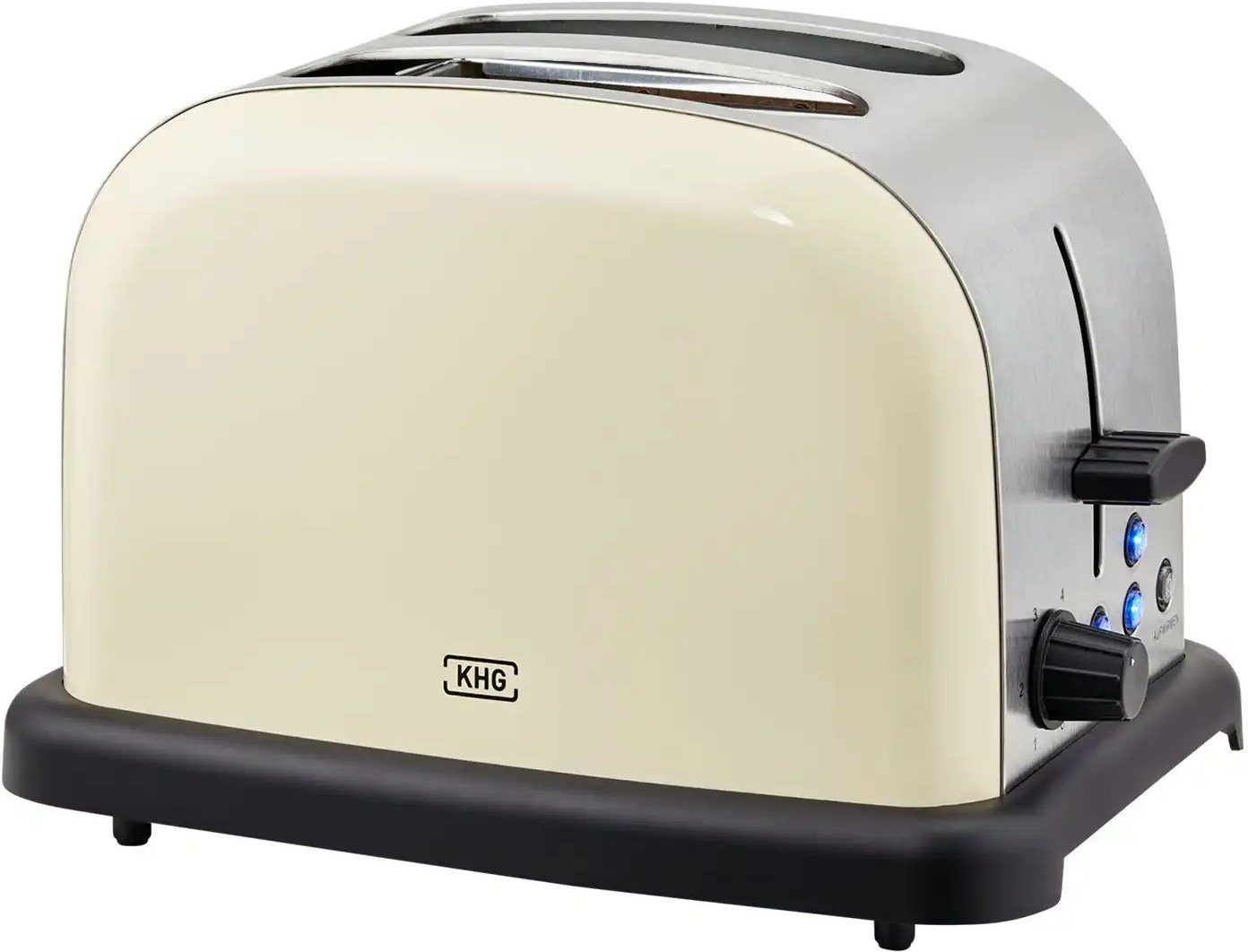 Thumbnail - KHG Toaster TO-1005 (CE) ¦ creme ¦ Kunststoff,Edelstahl ¦ Maße (cm): B: 30 H: 20 T: 18.3 Elektrokleingeräte > Toaster -...
