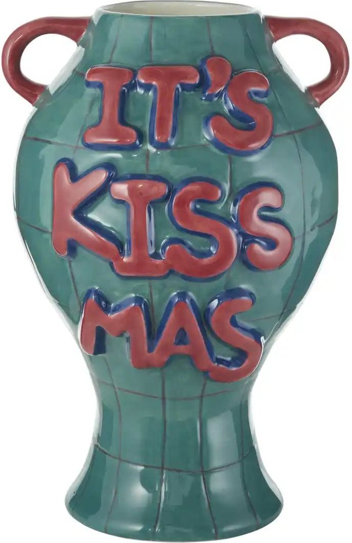 Thumbnail - HOME STORY Vase Kissmas ¦ blau ¦ Dolomite ¦ Maße (cm): B: 19,1 H: 29,3 T: 19.4 Weihnachten - Höffner