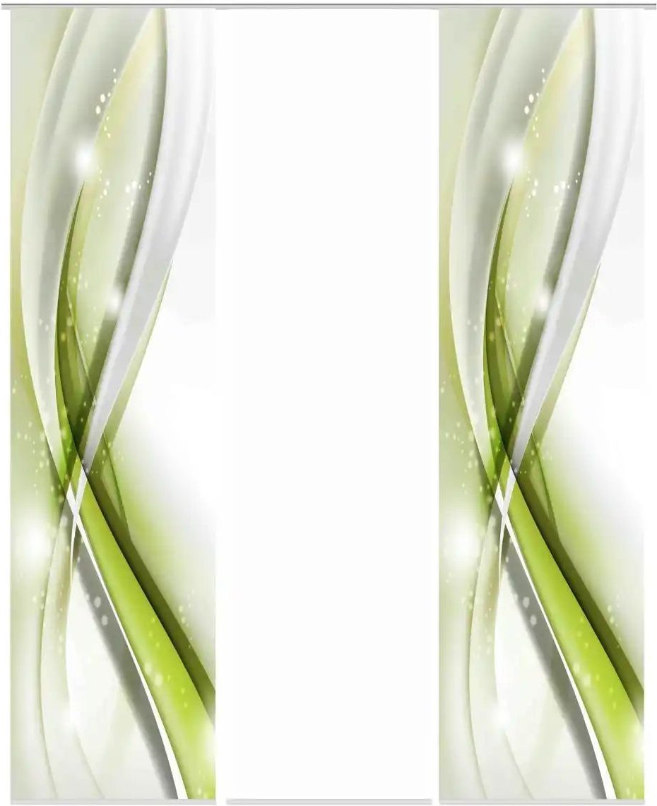 HOME Wohnideen Schiebevorhang 3er-Set ¦ grün ¦ Maße (cm): B: 60 Gardinen & Rollos > Gardinen & Vorhänge > Schiebegardi...