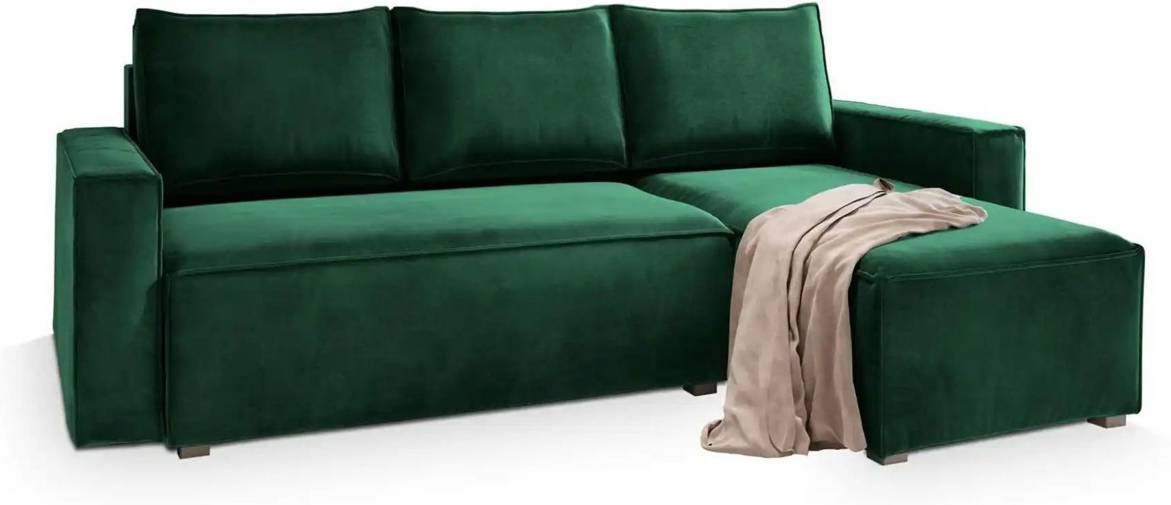 MASSENO Ecksofa mit Schlaffunktion Siles ¦ grün ¦ Maße (cm): B: 230 H: 85 Polstermöbel > Sofas > Ecksofas - Höffner