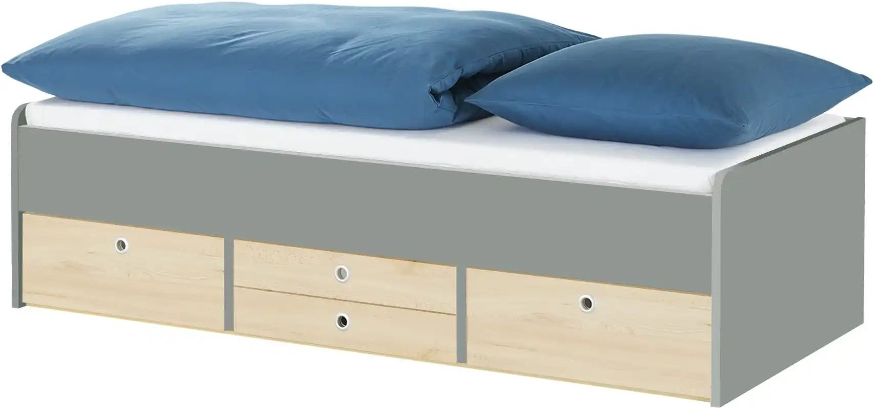 Schubkastenbett Grow Up ¦ grau ¦ Maße (cm): B: 97 H: 54,5 Betten > Bettgestelle - Höffner