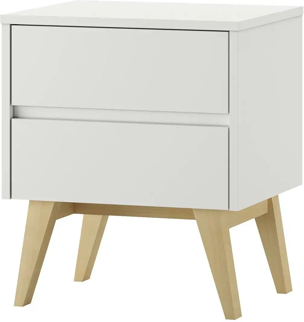 pinio Nachtkommode Swing ¦ weiß ¦ Maße (cm): B: 50,4 H: 58,8 T: 42.4 Tische > Nachttische - Höffner