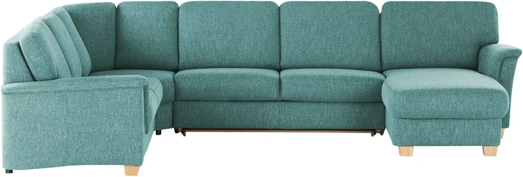 smart Wohnlandschaft  Valencia ¦ türkis/petrol ¦ Maße (cm): B: 341 Polstermöbel > Sofas > Schlafsofas - Höffner