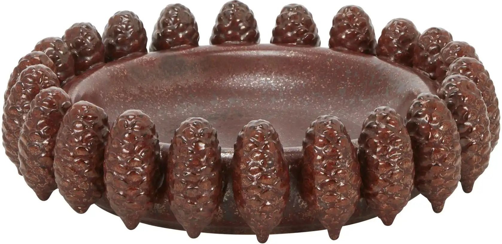 HOME STORY Deko Schale 3D Zapfen ¦ braun ¦ Steingut ¦ Maße (cm): H: 9,5 Ø: 35 Accessoires > Deko-Schalen - Höffner