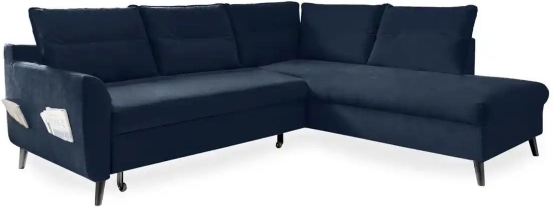 Thumbnail - Miuform Ecksofa mit Schlaffunktion Stylish Stan ¦ blau ¦ Maße (cm): B: 228 H: 90 Polstermöbel > Sofas > Ecksofas - Höffn...
