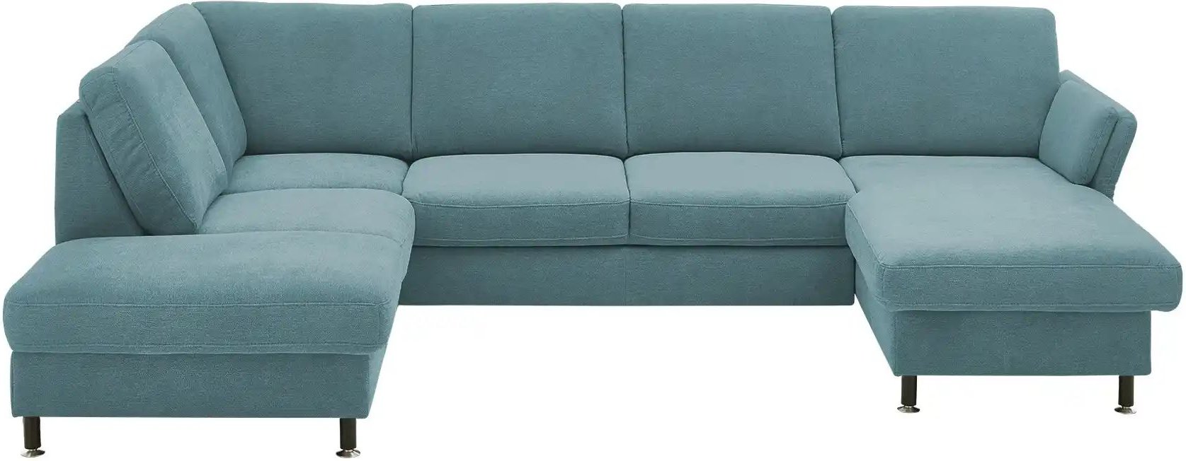 Thumbnail - meinSofa Wohnlandschaft aus Flachgewebe Veit ¦ blau ¦ Maße (cm): B: 305 H: 90 T: 200.0 Polstermöbel > Sofas > Wohnlandsc...