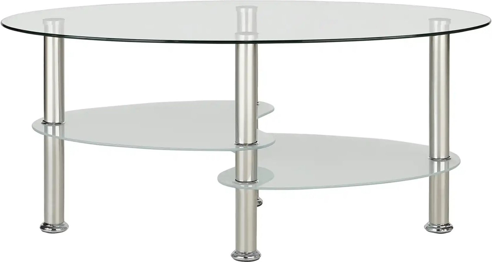 Couchtisch Vignola ¦ transparent/klar ¦ Maße (cm): B: 55 H: 41 Tische > Mehr Tische > Couchtische mit Glasplatte - Höff...