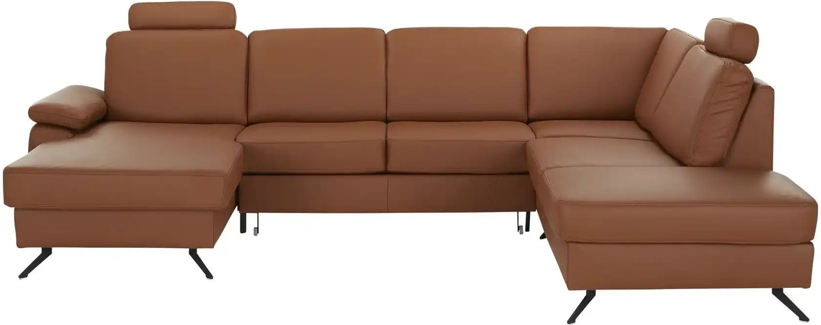 meinSofa Wohnlandschaft mit Sitz- und Rückenbezug aus Leder Kathi ¦ braun ¦ Maße (cm): B: 314 H: 86 T: 235.0 Polstermöbe...