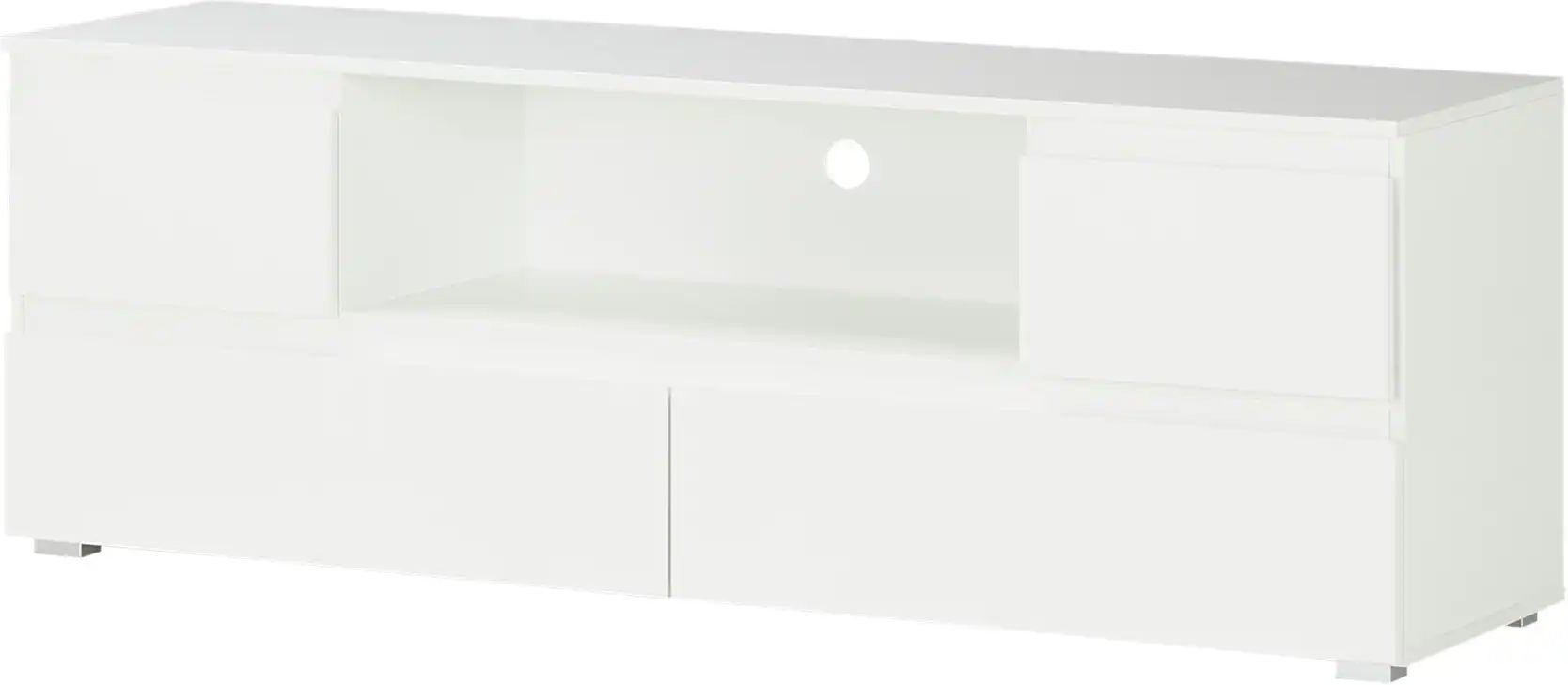 smart TV-Lowboard BEN ¦ weiß ¦ Maße (cm): B: 160 H: 55 T: 40.0 Kommoden & Sideboards > TV Lowboards - Höffner