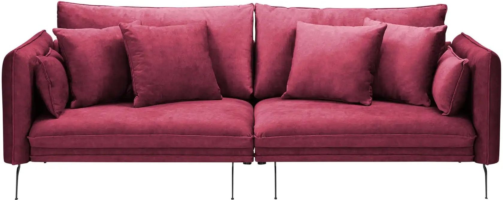 smart Einzelsofa Volma ¦ rot ¦ Maße (cm): B: 262 H: 79 T: 114.0 Polstermöbel > Sofas > 2-Sitzer - Höffner