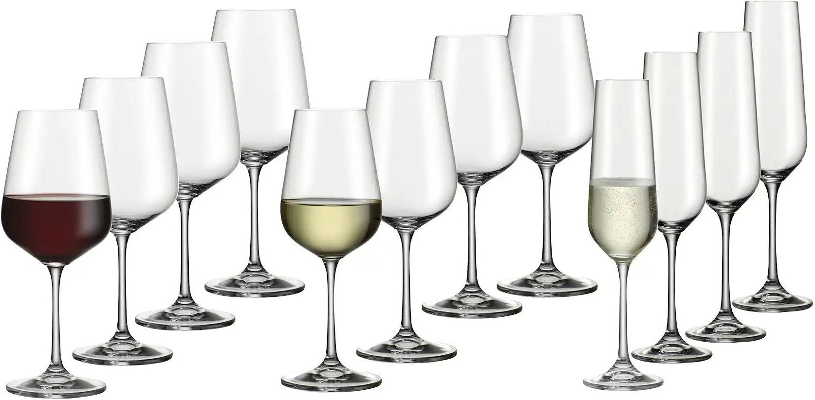 BOHEMIA Gläserset ¦ transparent/klar ¦ Glas Gläser & Karaffen - Höffner