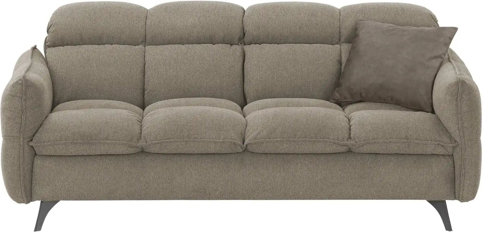 bobb Einzelsofa mit Kopfteilverstellung Key West ¦ beige ¦ Maße (cm): B: 216 H: 88 T: 123.0 Polstermöbel > Sofas > 2-Sit...