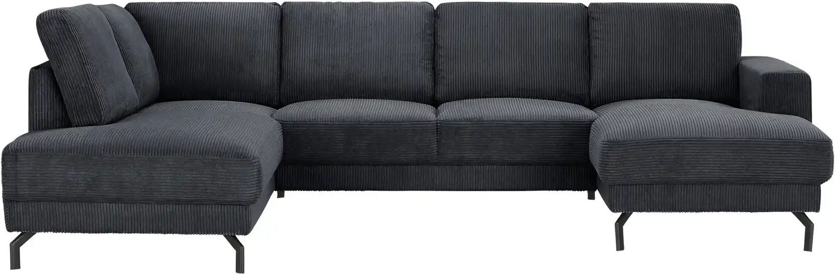 switch Wohnlandschaft aus Cord Brazil ¦ schwarz ¦ Maße (cm): B: 303 H: 78 T: 200.0 Polstermöbel > Sofas > Wohnlandschaft...