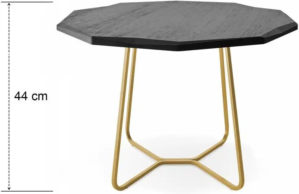 Couchtisch ¦ gold ¦ Maße (cm): B: 70 H: 44 Tische > Couchtische > Couchtisch Massivholz - Höffner