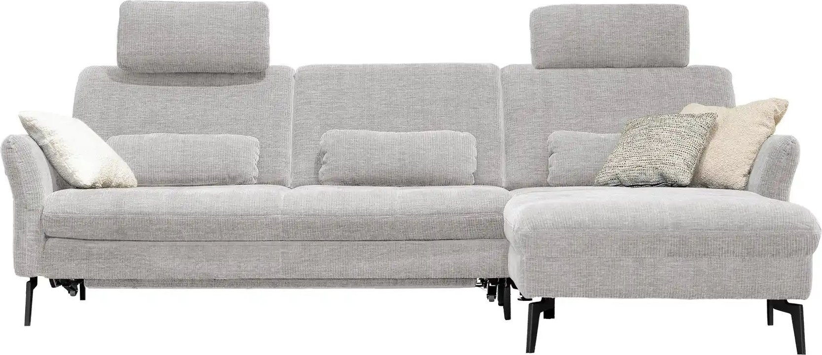 meinSofa Ecksofa Cord DANTE ¦ silber Polstermöbel > Sofas > 3-Sitzer - Höffner