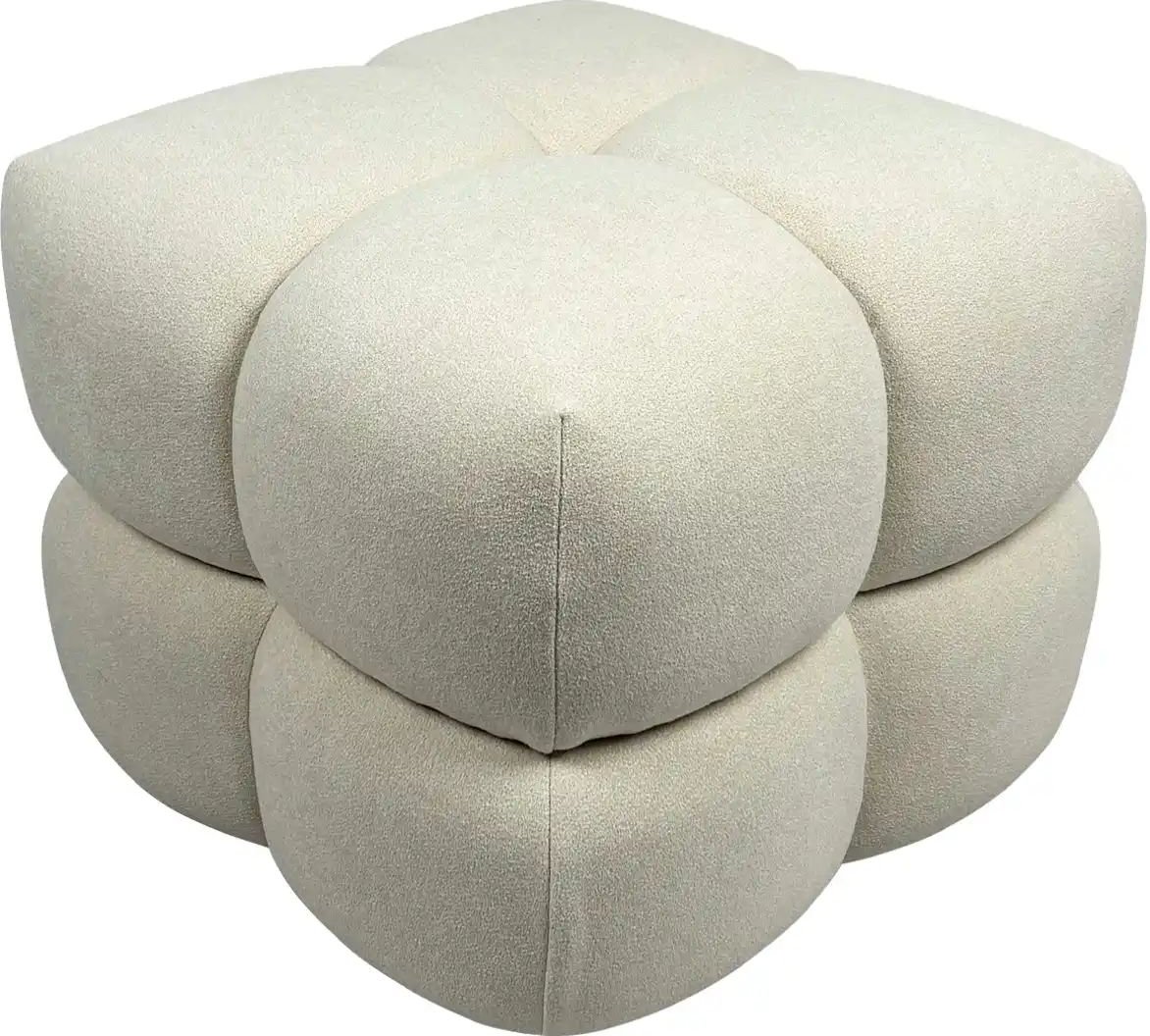 Hocker Saarah ¦ beige ¦ Maße (cm): B: 54 H: 44 T: 54.0 Polstermöbel > Hocker - Höffner