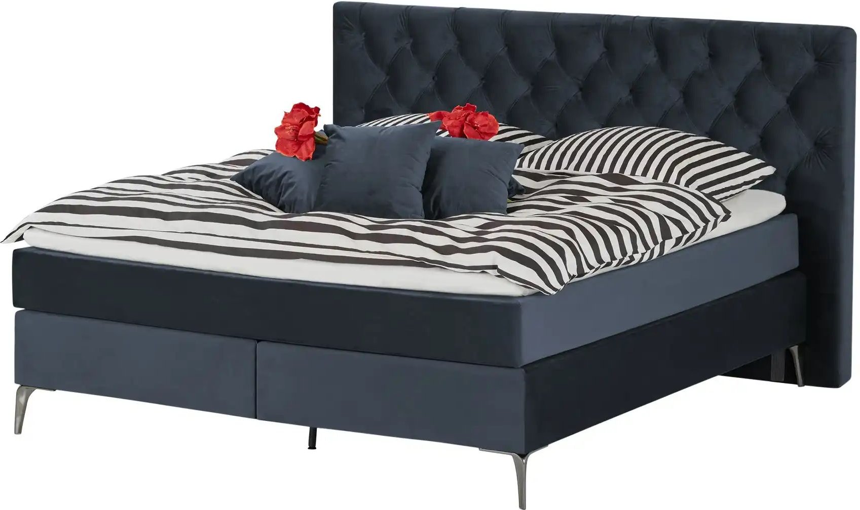 Thumbnail - Wohnwert Boxspringbett Laesa ¦ blau ¦ Maße (cm): B: 160 H: 122 Betten > Einzelbetten - Höffner