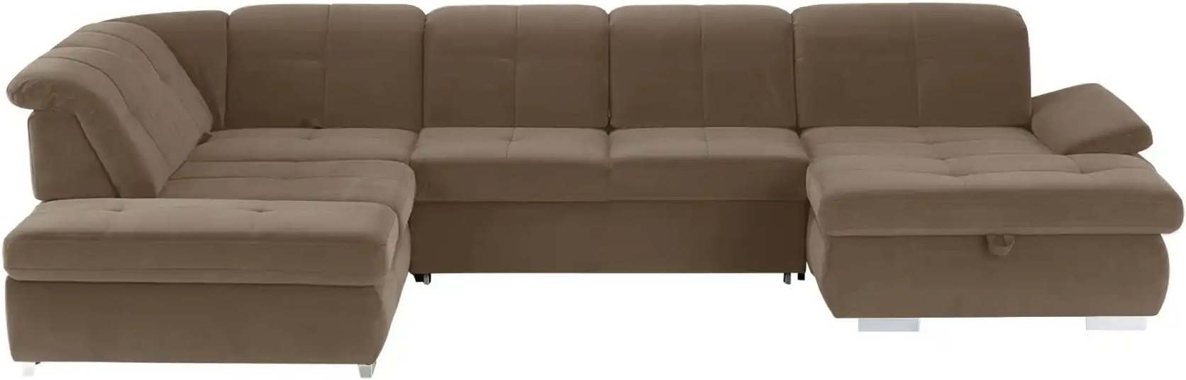 Lounge Collection Wohnlandschaft Mikrofaser Affair ¦ braun ¦ Maße (cm): B: 371 H: 100 T: 260.0 Polstermöbel > Sofas > W...
