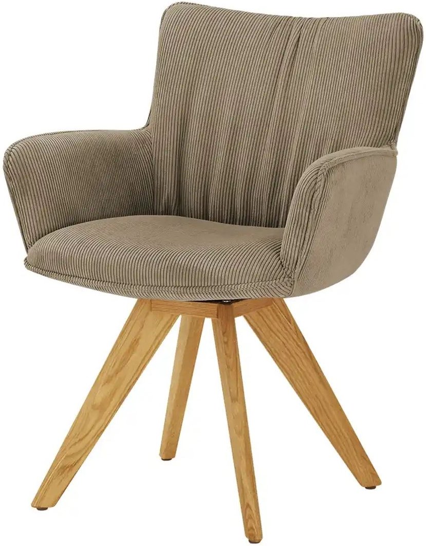 Wohnwert Armlehnstuhl Stella ¦ beige ¦ Maße (cm): B: 61 H: 87 T: 62.0 Stühle > Esszimmerstühle > Esszimmerstühle mit Ar...