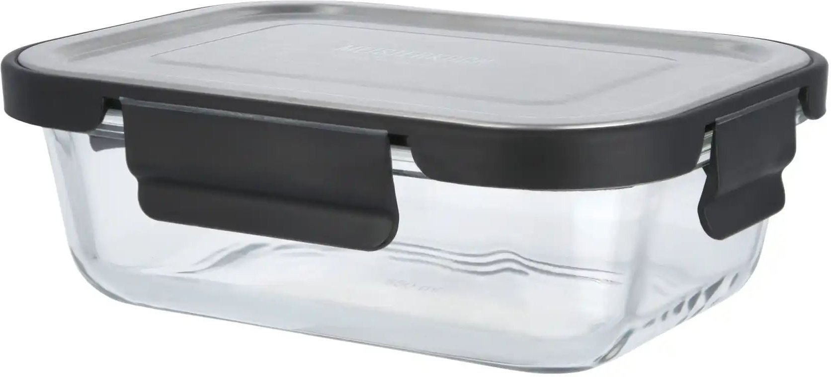 Meisterkoch Aufbewahrungsdose S 650 ml OPTIMUS ¦ transparent/klar ¦ Glas,Edelstahl,Kunststoff ¦ Maße (cm): B: 13 H: 6 K...