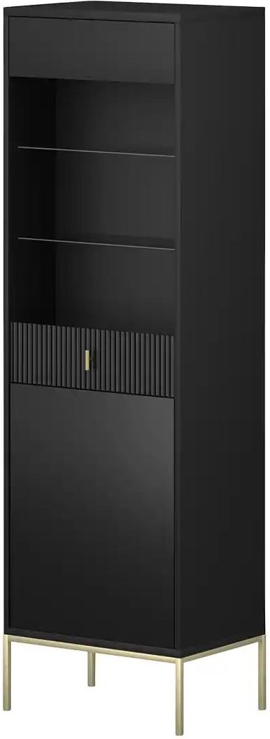 Vitrine Maglione ¦ schwarz ¦ Maße (cm): B: 53,9 H: 175 T: 39.0 Schränke > Vitrinen - Höffner