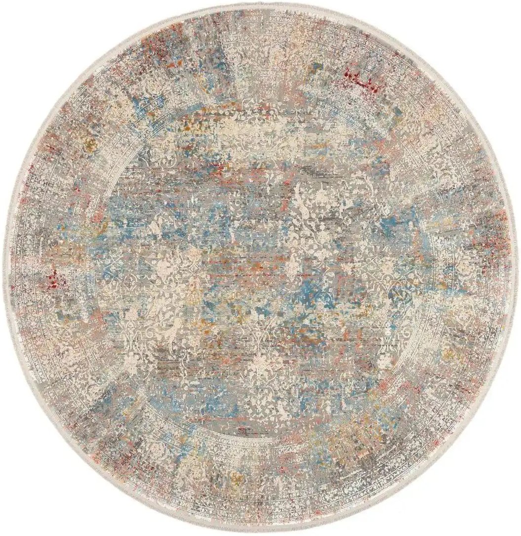 meinTeppich Kurzflorteppich Palermo ¦ mehrfarbig ¦ Synthetische Fasern Ø: 160 Teppiche > Vintage Teppiche - Höffner