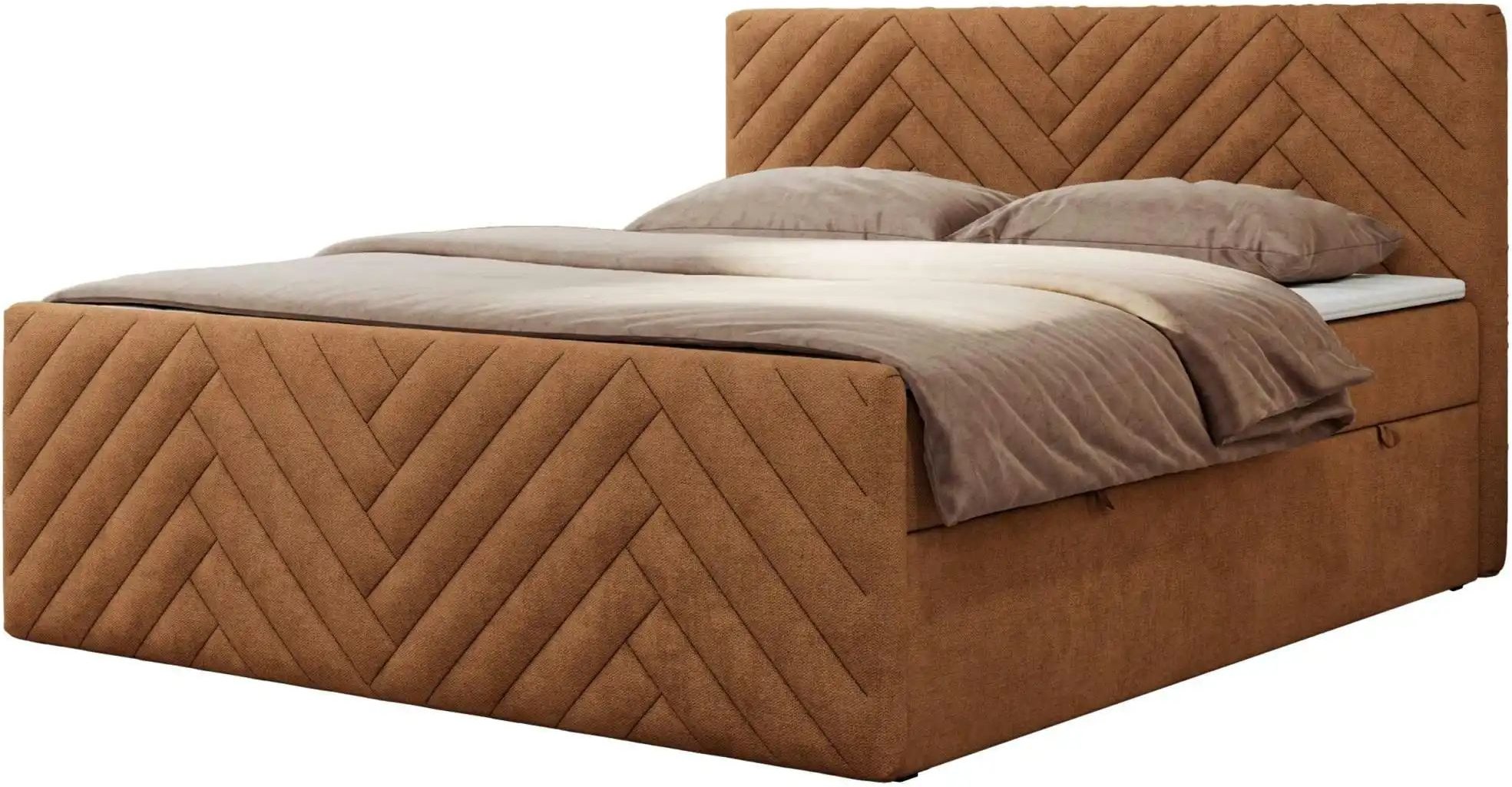 Boxbett mit Bettkasten Paris Duo ¦ orange ¦ Maße (cm): B: 121 H: 110 Betten > Komfortbetten - Höffner