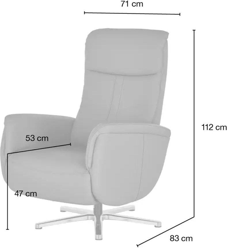 meinSofa Relaxsessel aus Leder Franzi-L ¦ braun ¦ Maße (cm): B: 71 H: 112 T: 83.0 Polstermöbel > Sessel > Fernsehsessel ...