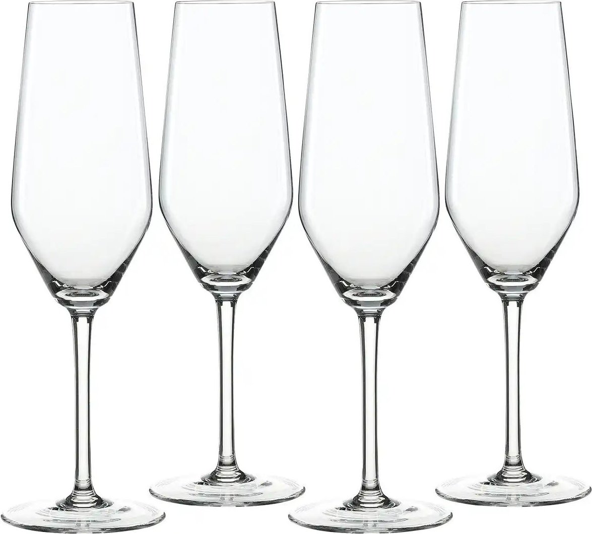 Spiegelau Champagnerflöten 4er Set Style ¦ transparent/klar ¦ Glas ¦ Maße (cm): B: 15,2 H: 23,4 T: 15.2 Gläser & Karaffe...