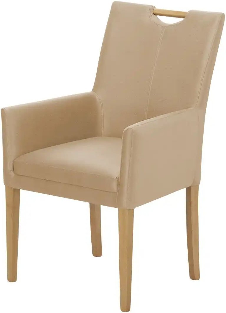 Wohnwert Polsterstuhl Mia ¦ beige ¦ Maße (cm): B: 61 H: 95 T: 60.0 Stühle > Esszimmerstühle > Esszimmerstühle mit Armle...