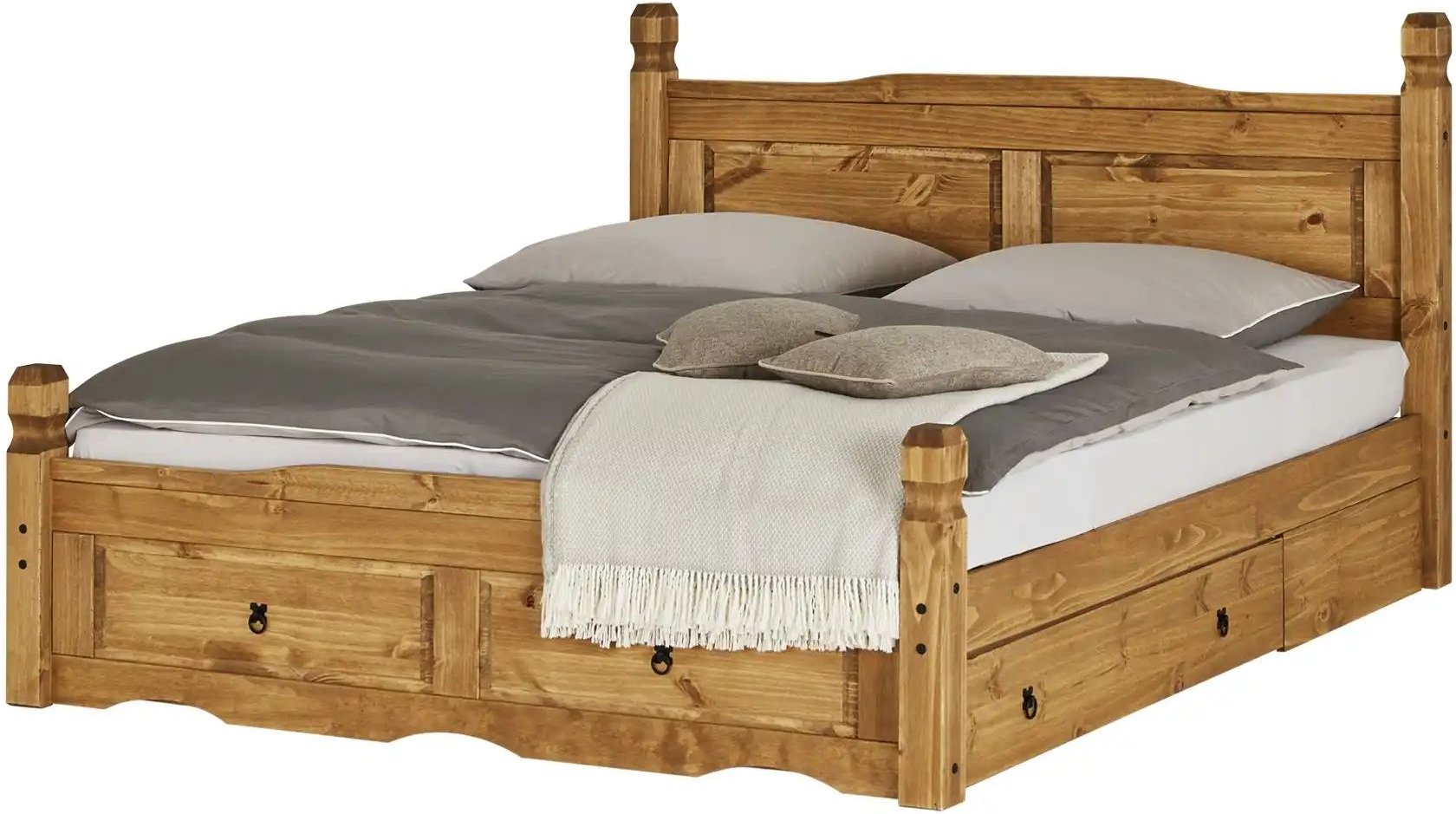 Massivholz-Bettgestell Veracruz ¦ holzfarben ¦ Maße (cm): B: 191 H: 116 T: 205.0 Betten > Bettgestelle - Höffner