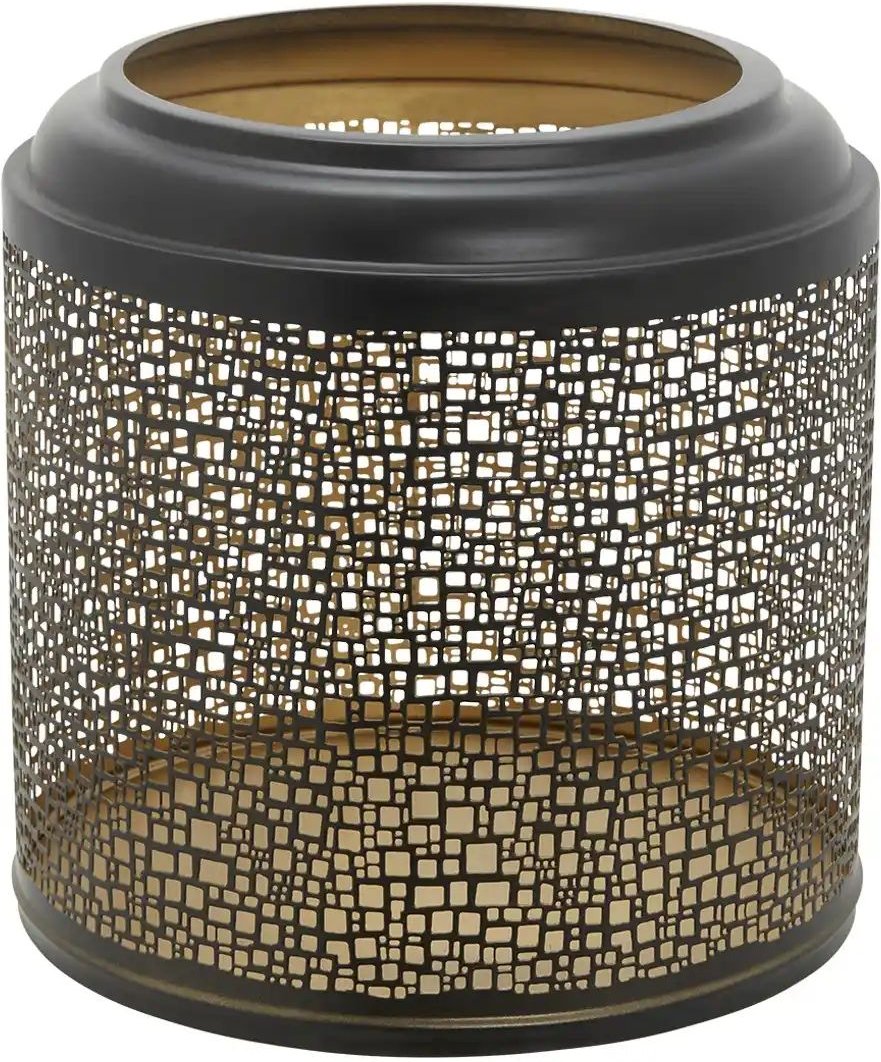 HOME STORY Windlicht   ¦ schwarz ¦ Eisen ¦ Maße (cm): H: 23  Ø: 23.5 Accessoires > Kerzen & Kerzenständer - Höffner