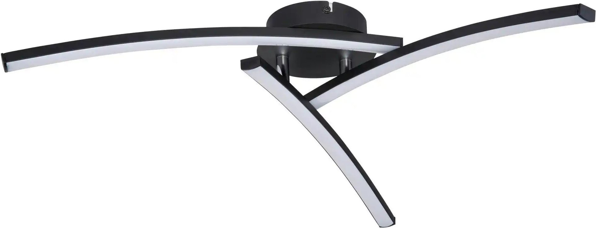 Globo Lighting Deckenleuchte ¦ schwarz ¦ Maße (cm): B: 60 H: 12,5 T: 60.0 Lampen & Leuchten > Deckenleuchten - Höffner