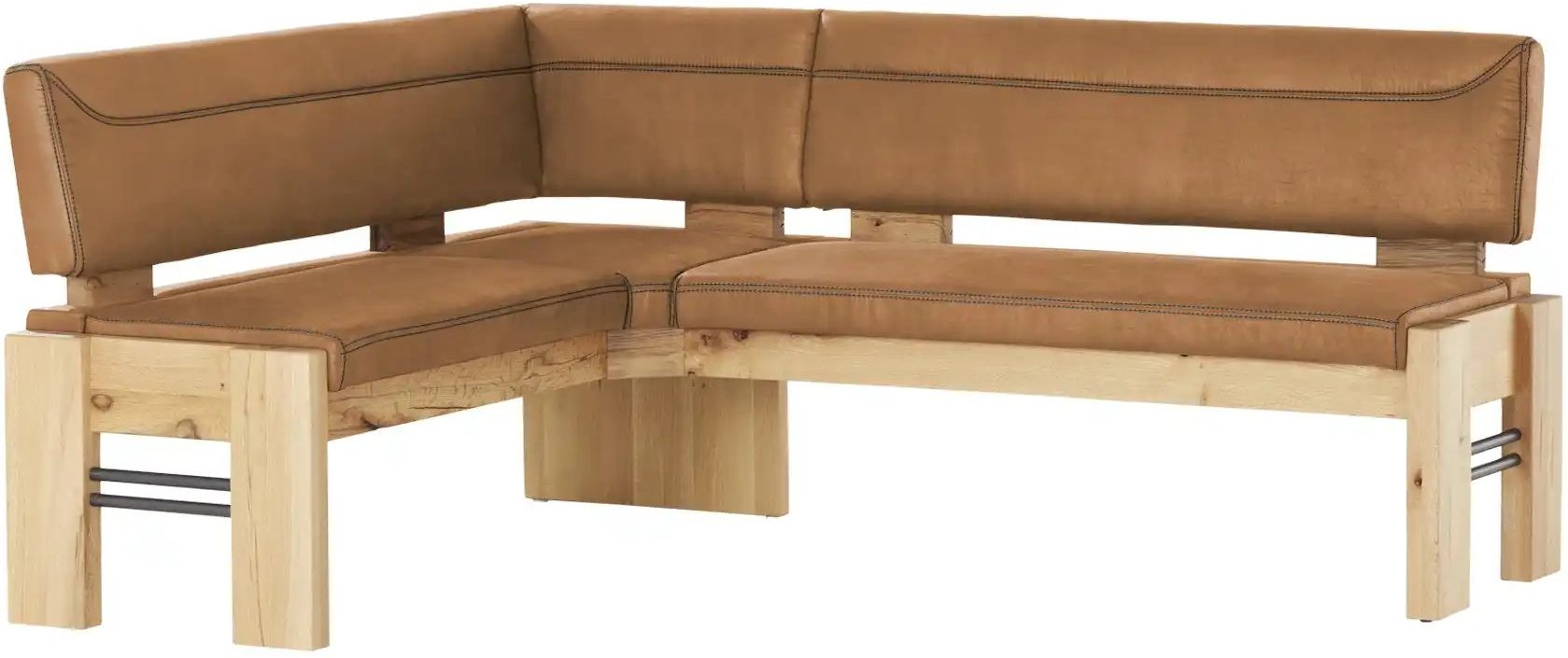 Eckbank massiv Floyd ¦ braun ¦ Maße (cm): B: 203 H: 90 T: 163.0 Bänke > Eckbänke - Höffner