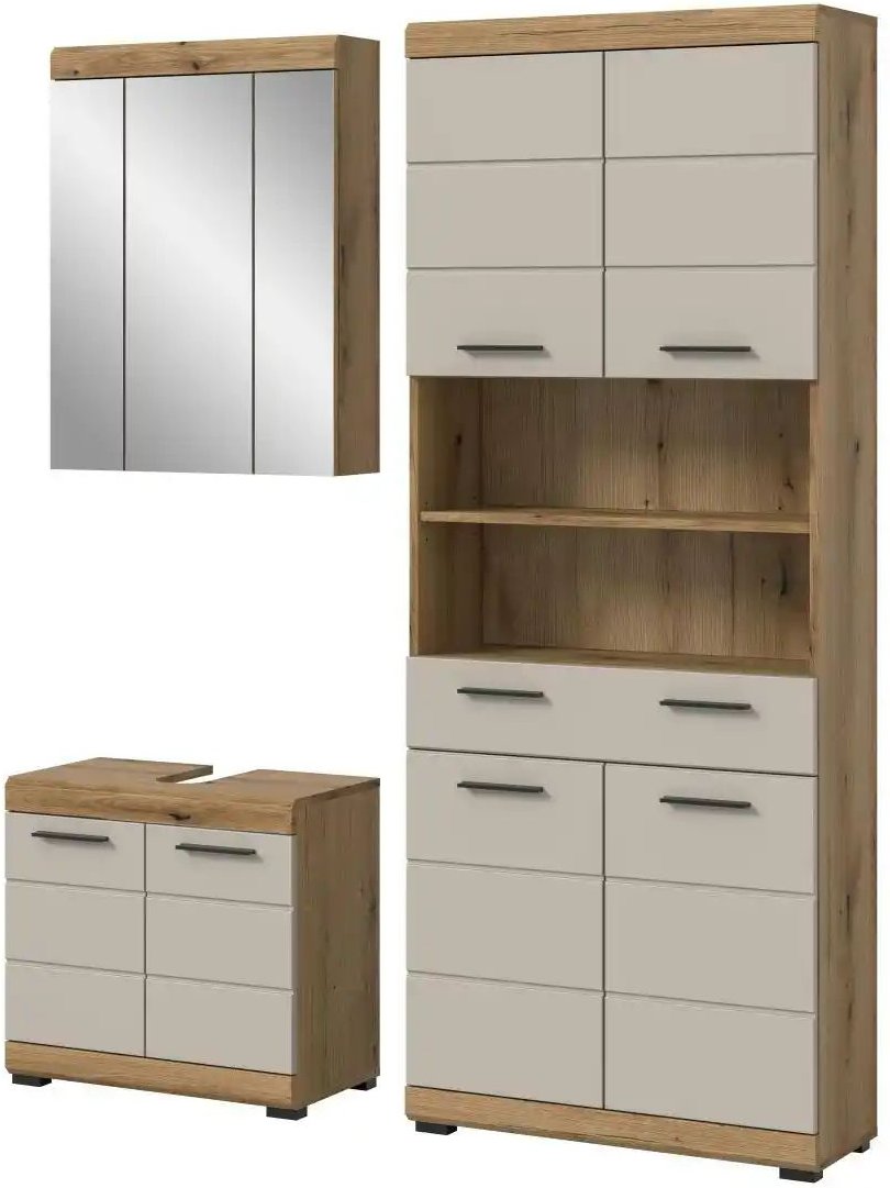 Badkombination Schloonsee ¦ holzfarben ¦ Maße (cm): B: 149 H: 191 Schränke > Badschränke > Komplett-Badkombinationen - ...