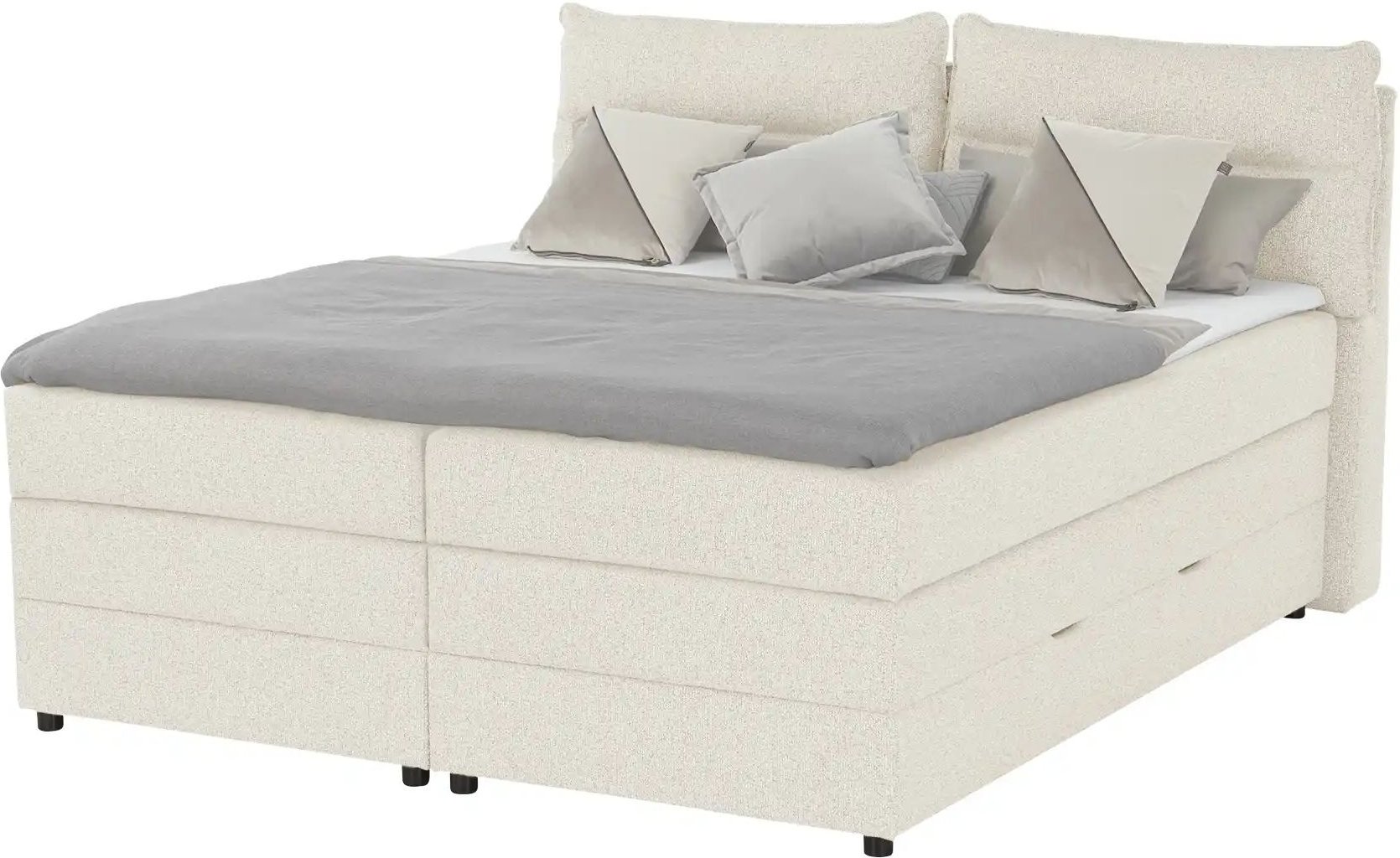 Boxspringbett mit Bettkasten Neto ¦ beige ¦ Maße (cm): B: 153 H: 109 Betten > Boxspringbetten - Höffner