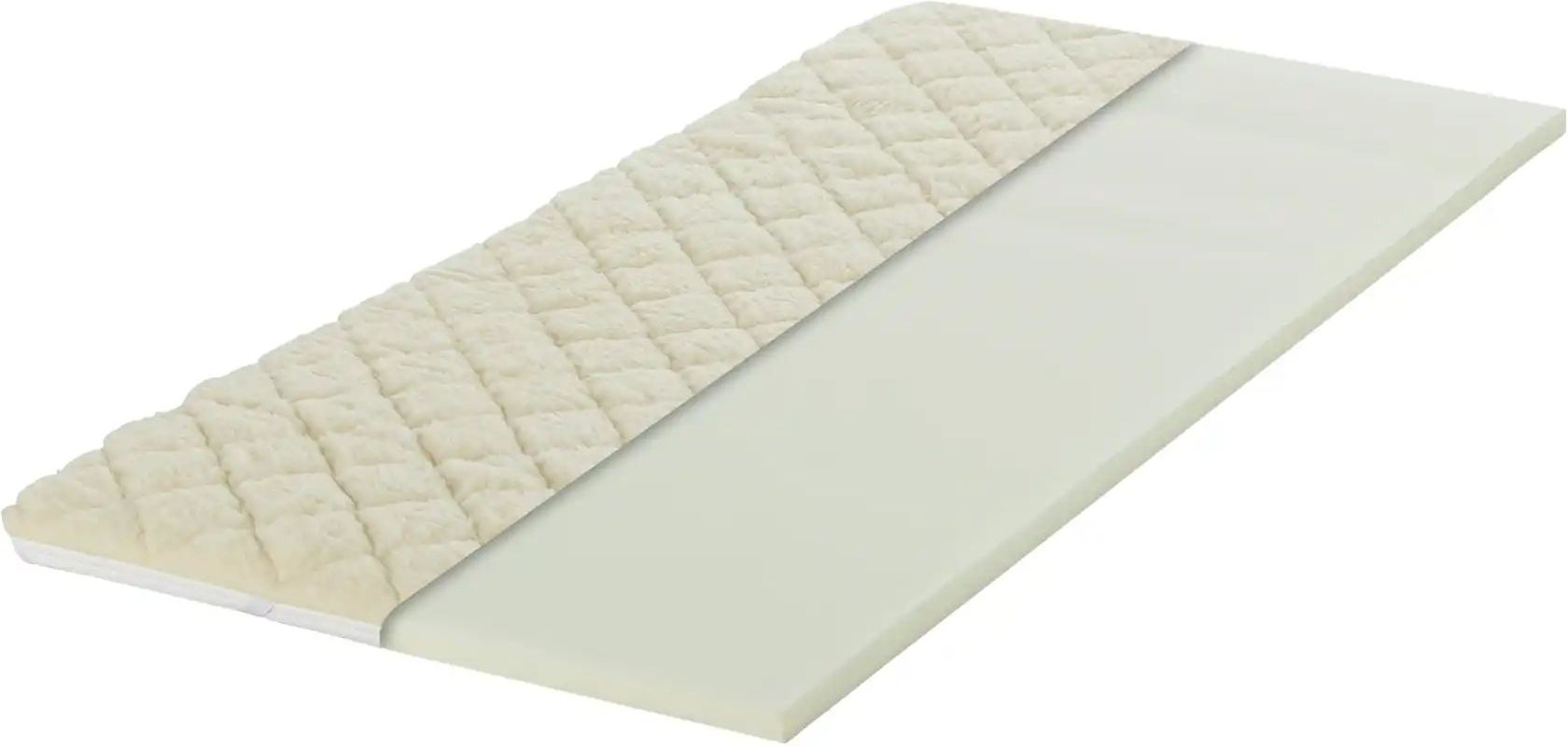 Matratzentopper Elegant Lammflor ¦ weiß ¦ Maße (cm): B: 200 H: 6 Matratzen & Zubehör > Matratzen-Topper - Höffner