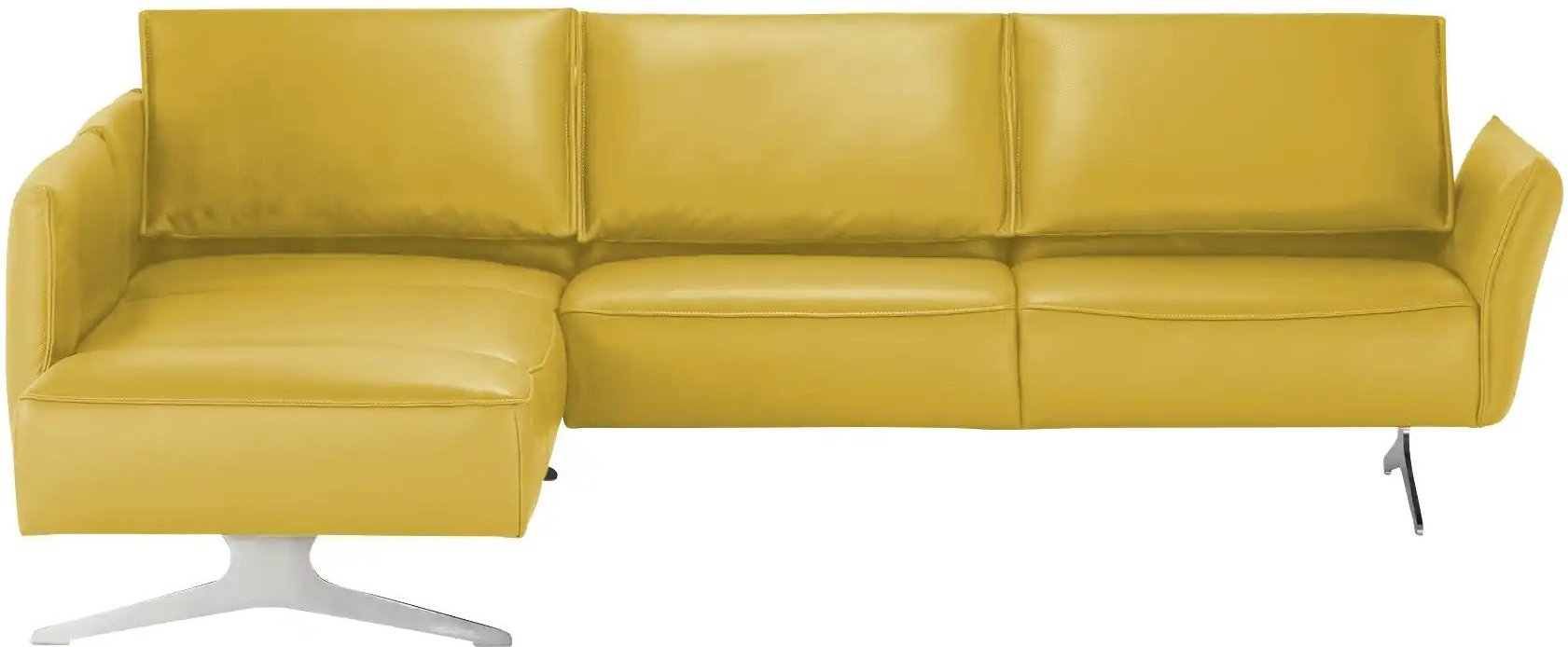 Thumbnail - KOINOR Ecksofa Leder Vineto ¦ gelb ¦ Maße (cm): B: 272 H: 83 T: 207.0 Polstermöbel > Sofas > Ecksofas - Höffner