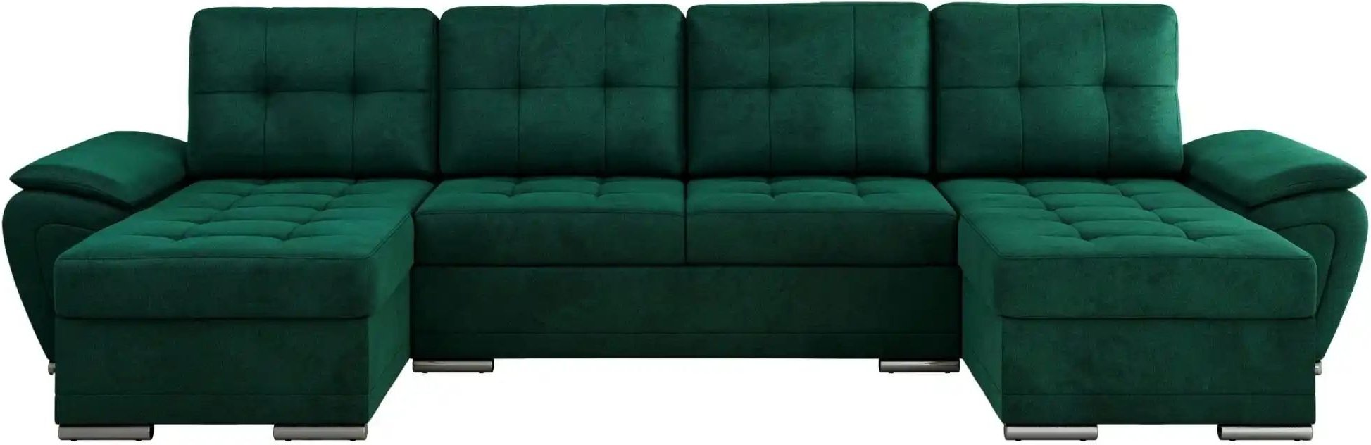 Wohnlandschaft mit Schlaffunktion Umbria ¦ grün ¦ Maße (cm): B: 336 H: 85 Polstermöbel > Sofas > Schlafsofas - Höffner