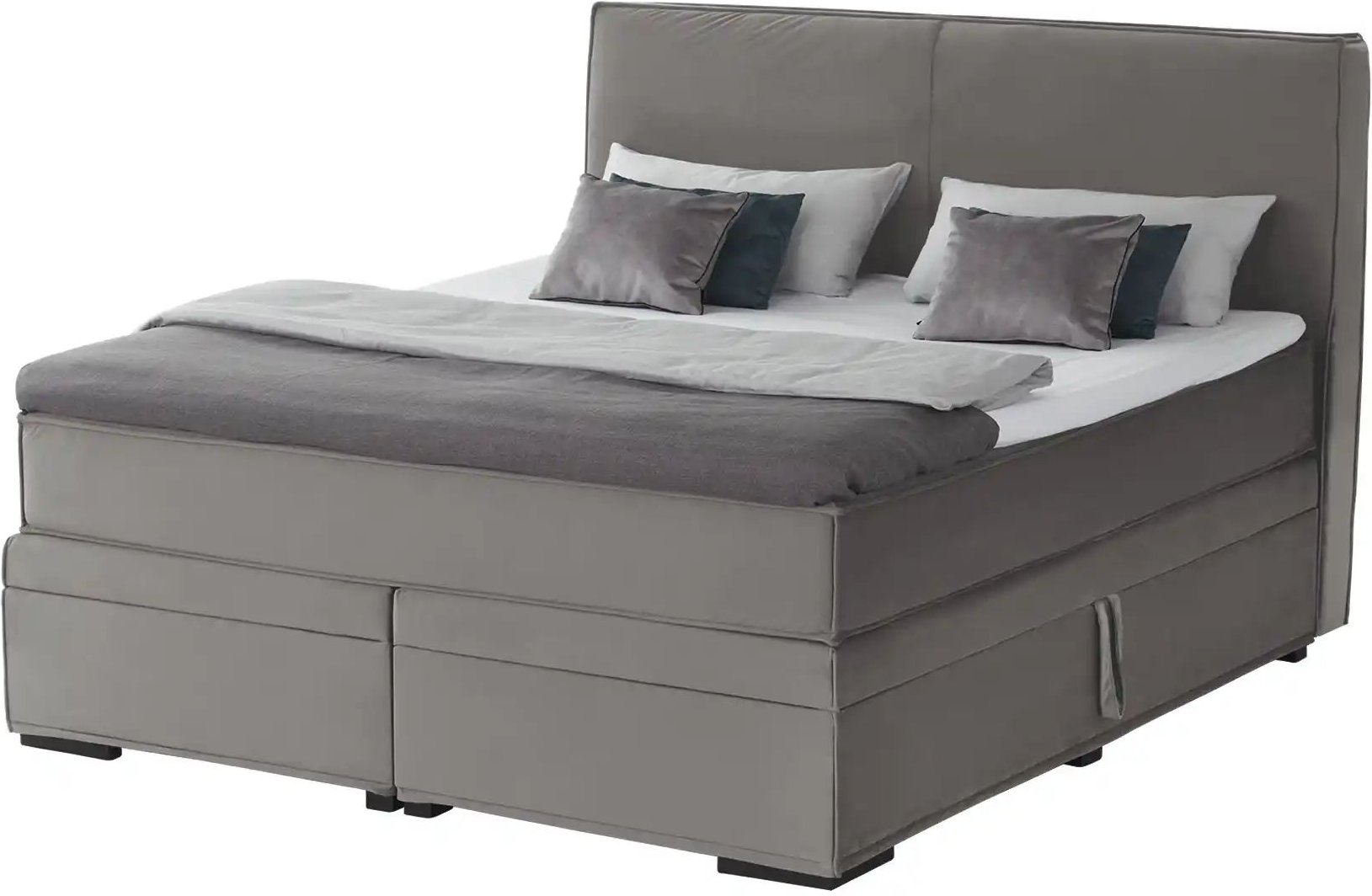 Boxi Boxspringbett mit Bettkasten Boxi Urban ¦ grau ¦ Maße (cm): B: 160 H: 125 Betten > Boxspringbetten - Höffner